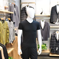 Летнее нижнее белье, футболка с коротким рукавом, пижама, V-образный вырез
