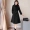 Áo khoác len nữ dài phần phong cách Harajuku dày áo khoác học sinh Áo len nữ rộng cỡ áo phụ nữ - Áo khoác dài