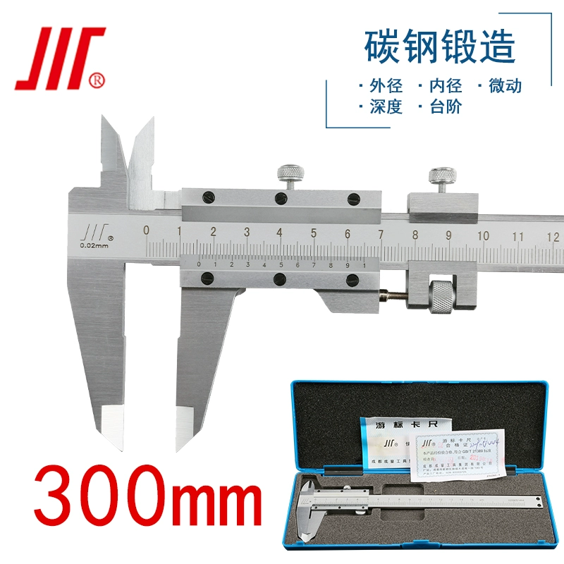 thước kẹp total Tập Vernier Caliper 0-150mm Thép không gỉ 0-200mm 0-300mm Đồng hồ đo dầu Cơ khí chính xác cao Cấp công nghiệp đo chính xác của thước kẹp thước kẹp là dụng cụ đo dùng để đo Thước kẹp cơ khí