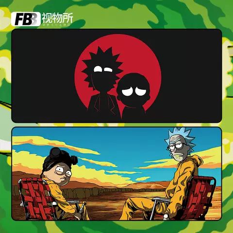 Rick And Morty Breaking Bad Large Mousepad, Desk Mat (4mm, 900x400mm)