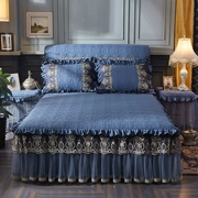 Châu âu-phong cách rửa giường bông váy dày giường bìa mảnh duy nhất ren 1.8 m Simmons bảo vệ bìa non-slip mùa hè