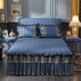 Châu âu-phong cách rửa giường bông váy dày giường bìa mảnh duy nhất ren 1.8 m Simmons bảo vệ bìa non-slip mùa hè váy giường