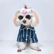 Đại học gió mèo quần áo mùa xuân và mùa hè mỏng Teddy Bomei chó nhỏ chống lông quần áo thú cưng thủy triều - Quần áo & phụ kiện thú cưng