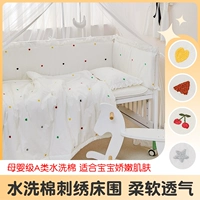 Кроватка, бортики для приставной кровати, детская хлопковая лента для младенца, защита от столкновений, увеличенная толщина, сделано на заказ