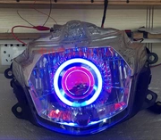 Micro-yang VS125T-22 xe máy xenon đèn ống kính thiên thần mắt quỷ lắp ráp đèn pha sửa đổi - Đèn HID xe máy