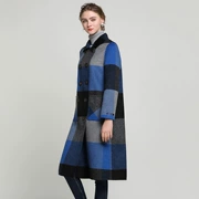 Áo len mùa thu 2018 mới, áo len cashmere hai mặt kẻ sọc, áo len kẻ sọc phiên bản Hàn Quốc của quần áo nữ cao cấp - Áo Hàn Quốc