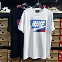 Nike, летняя хлопковая футболка с коротким рукавом, спортивная одежда для отдыха для влюбленных