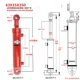 Xi lanh thủy lực Xi lanh thủy lực xi lanh thủy lực hai chiều 63 nâng nhỏ Lắp ráp trạm bơm thủy lực 5 tấn kính thiên văn