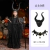 tranh halloween đơn giản Halloween Trẻ Em Trang Phục Cosplay Maleficent Phù Thủy Mẫu Giáo Trình Diễn Trang Phục Cô Gái Phù Thủy Đầm tranh halloween Trang phục haloween