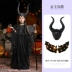 tranh halloween đơn giản Halloween Trẻ Em Trang Phục Cosplay Maleficent Phù Thủy Mẫu Giáo Trình Diễn Trang Phục Cô Gái Phù Thủy Đầm tranh halloween Trang phục haloween