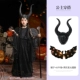 tranh halloween đơn giản Halloween Trẻ Em Trang Phục Cosplay Maleficent Phù Thủy Mẫu Giáo Trình Diễn Trang Phục Cô Gái Phù Thủy Đầm tranh halloween