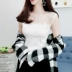 Mùa hè mới Hàn Quốc sợi bông khâu nụ lụa gạc vest nữ Slim mỏng sling đáy áo bên ngoài mặc thủy triều áo ba lỗ cho nữ giới Áo ba lỗ