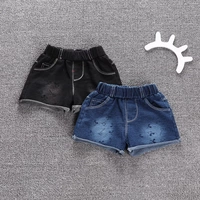 Bé quần áo trẻ em bé quần short denim nữ mùa hè ăn mặc 1-3 tuổi Hàn Quốc phiên bản của bé bông quần âu căng quần nóng cửa hàng quần áo trẻ em