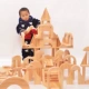 Mẫu giáo lớn các bản ghi gỗ diện tích xây dựng gỗ khối lớn các khối xây dựng bằng gỗ carbon để xây dựng đồ chơi cho trẻ em