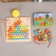 Montessori hạt Mẫu giáo kẹp đồ chơi giáo dục cho trẻ em đồ dùng dạy học mầm non tập trung vào đào tạo sức mạnh động cơ tốt 3 năm 5