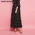 Vero Moda mục vụ in pleated váy dài | 317416501 chân váy dạ kẻ Váy