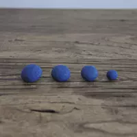 Ручная синяя -грибная пряжка для пряжки
