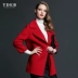 TDEB2019 áo khoác cashmere hai mặt ngắn cao cấp của châu Âu và Mỹ - Áo khoác ngắn áo phao nữ Áo khoác ngắn