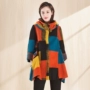 Thương hiệu phụ nữ trung niên konjac Phiên bản Hàn Quốc của áo khoác len phù hợp với màu sắc mùa đông Áo khoác nữ thời trang mới 0215 - Áo Hàn Quốc áo khoác nữ dáng dài