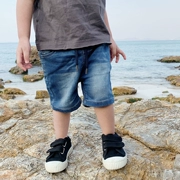 Chao Ma Feifei 2019 quần short cotton cotton cho trẻ em Quần áo bé trai năm quần thường quần Quần áo trẻ em Hàn Quốc - Quần jean