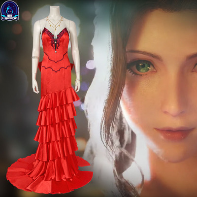 taobao agent Na Duo PS4 game Final Fantasy 7 Remake COS FF7 Aeris Cosplay Costume Woman