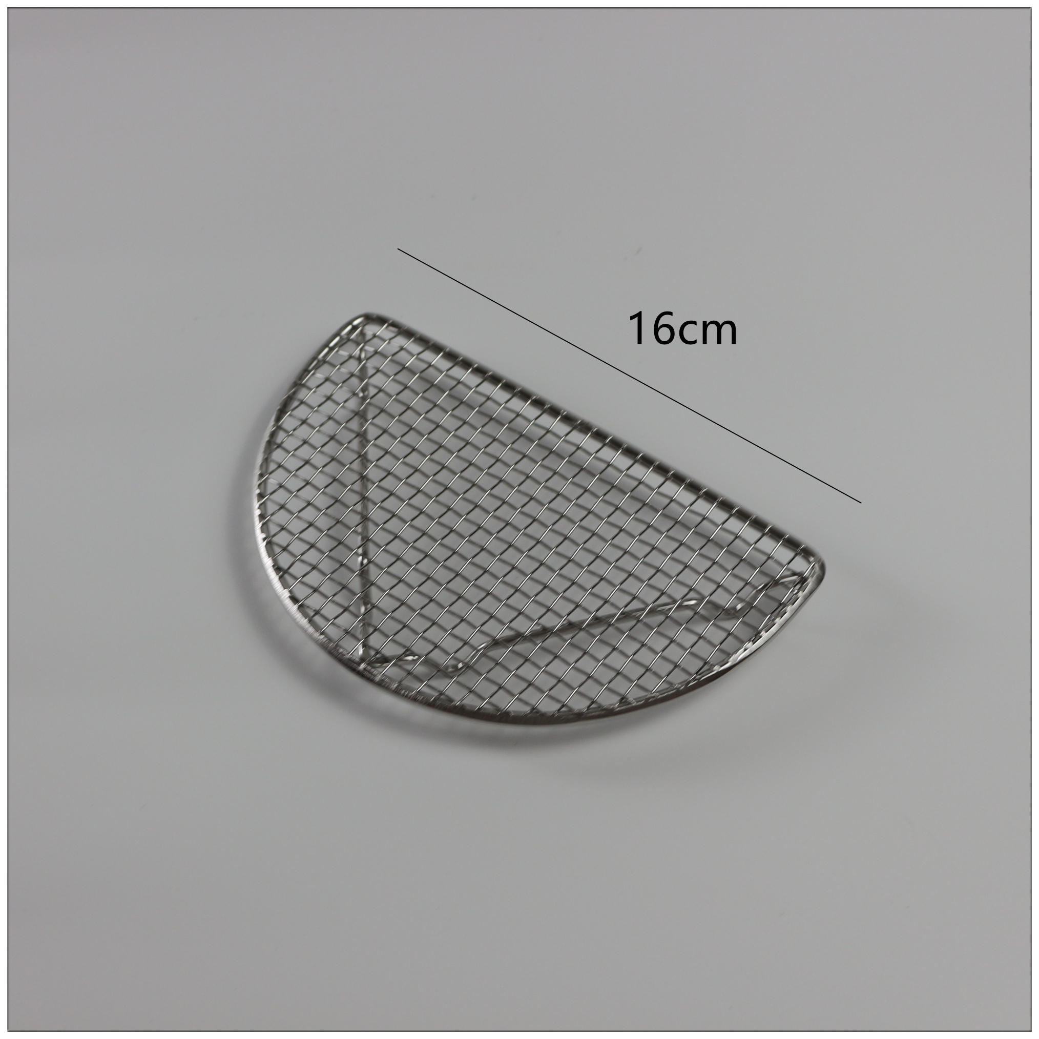 16Cm Semicircle NetJapan food ceramics tableware 8 inches Japanese  Straight edge disc Deep-Fried Spare Ribs disc match Semicircle wire mesh Izakaya snack