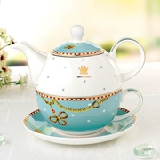 Ấm trà tiếng anh ấm đun nước ấm trà chiều đặt bộ cà phê châu Âu cốc đặt một người chén nồi hộp quà - Trà sứ
