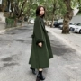 FECN 2018 mùa thu mới Áo khoác lửng hai mặt áo len giản dị dành cho nữ - Trung bình và dài Coat áo khoác len nữ