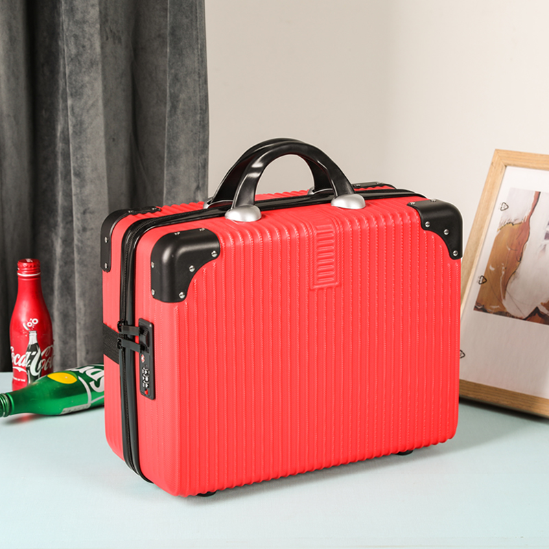 Hành lý tay nhẹ retro 16 -inch Mật khẩu du lịch khung xe nhỏ Túi mỹ phẩm lưu trữ nhẹ 14 -inch nữ va li du lịch giá rẻ vali du lịch nhỏ gọn Vali du lịch