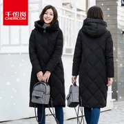 Thiên niên kỷ 羽 xuống áo khoác chống mùa giải phóng mặt bằng chính hãng nữ dày thời trang lỏng kích thước lớn Hàn Quốc phiên bản của đầu gối phần dài triều khuyến mãi