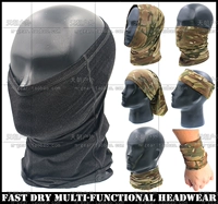 Универсальный тактический трансформер, быстросохнущий платок, шарф, шлем, черная маска, в американском стиле, защита от солнца