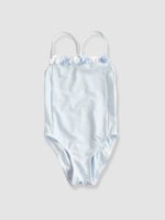 Quần áo trẻ em Xin Yi Xue ~ ~ bản gốc mới * cô gái độc thân dính liền áo tắm sling màu xanh nhạt lót hoa nhỏ chất lượng * tốt đồ bơi bé trai