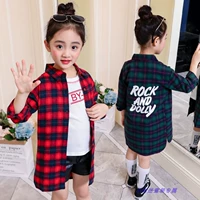 Весенняя рубашка, детский осенний лонгслив, жакет, коллекция 2022, в корейском стиле, в западном стиле