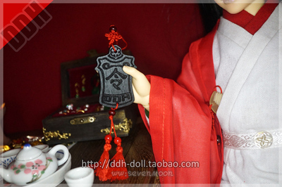 taobao agent 1/3 uncle BJD baby uses the mini -court palace rivers and lake waist cards small token ancient costume ancient style