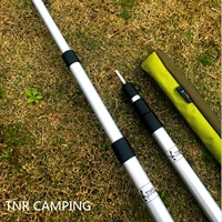 Tnr cắm trại ngoài trời cột tán thanh hợp kim nhôm siêu nhẹ có thể thu vào ống nhôm điều chỉnh lều hỗ trợ thanh đậm - Lều / mái hiên / phụ kiện lều lều cắm trại 10 người