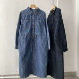 Джинсовая юбка, платье, осенний лонгслив, приталенный корсет, длинная рубашка, средней длины