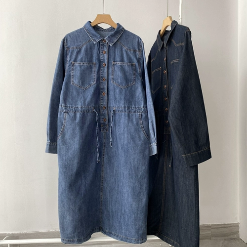 Джинсовая юбка, платье, осенний лонгслив, приталенный корсет, длинная рубашка, средней длины