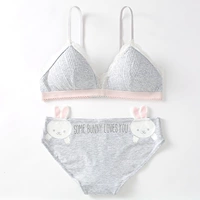 6IXTY8IGHT 68 cô gái cotton siêu mỏng ngọt ngào không có vòng thép với bộ đồ lót pad bra BR07030 - Bộ đồ lót do lot nu