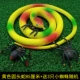 Желтая круглая головка змея 85 см+бесплатные 3 пауки случайные