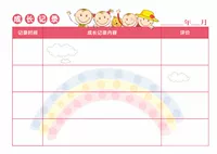 Запись роста (красный