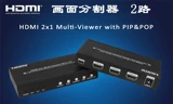 Процессор сплиттера HDMI 2x1 Бесплатный переключатель 2 экрана с высоким расщеплением.
