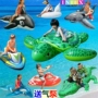 Trẻ em của vòng bơi người lớn dày động vật lớn hàng nổi cá mập nước giường inflatable nam giới và phụ nữ bé đồ chơi gắn kết phao tắm cho trẻ em