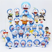 Doraemon Nightmare Cat Machine Cat Sinh nhật Bánh Trang trí Trang trí Net Red Children Đồ chơi Quà tặng Phụ kiện Cờ - Trang trí nội thất