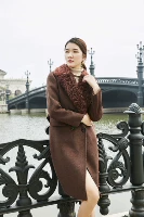 Mùa xuân và mùa thu mới của phụ nữ phiên bản Hàn Quốc của chiếc áo khoác len dài hai bên ngực tự mặc áo khoác cổ áo G17663 - Áo Hàn Quốc áo dạ form ngắn