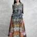 Tây Phong ban đầu của phụ nữ có gai may váy lụa 21 mùa xuân và mùa hè mát mẻ Tiểu thuyết Xiaoqing váy dài để giảm tuổi và giảm béo - Váy dài Váy dài