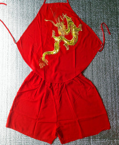 Sexy red tạp dề người lớn của nam giới cotton cổ điển kích thước lớn wedding dress Trung Quốc phong cách ấm đồ ngủ tạp dề đồ lót áo ngủ đẹp