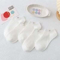Белые летние тонкие брендовые мультяшные японские милые носки