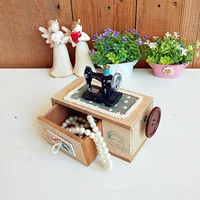 Ретро смола, настольная коробочка для хранения из натурального дерева, система хранения, европейский стиль, подарок на день рождения