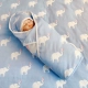 [Синие и красные сердца] 6 -й на уровне одеяла для новорожденных.