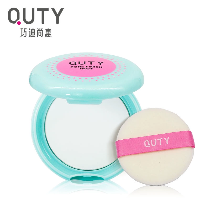 Quầy hàng chính hãng QUTY Qiaodi Shanghui Refreshing Soft Mist Oil Control Powder 5g Concealing Fixing Makeup Replenishing Breathable Powder - Bột nén